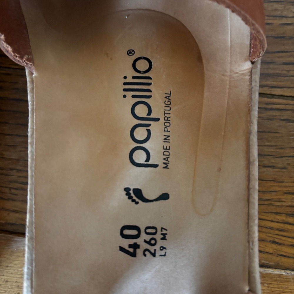 Papillio Birkenstock Glenda Pecan Nubuck leather platform wedge sandals 9 / 40 - Picture 8 of 8